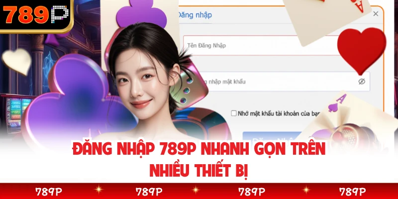 Đăng nhập 789P nhanh gọn trên nhiều thiết bị